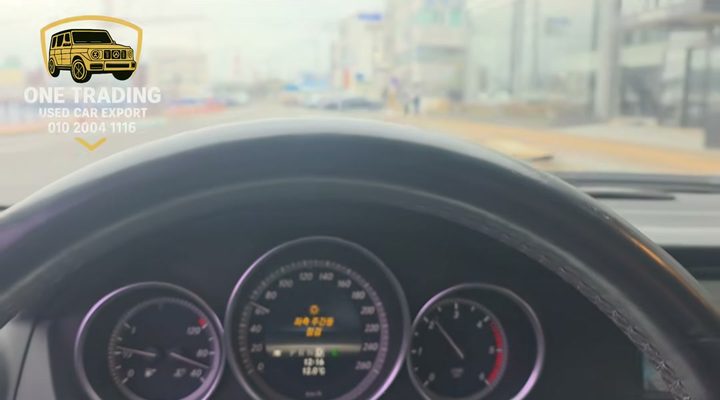 통영 벤츠 C클래스 계기판